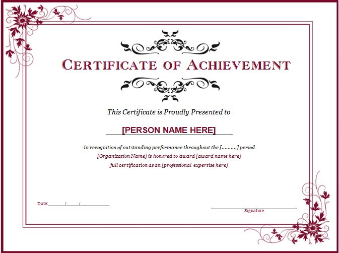 word-achievement-award-certificate-template
