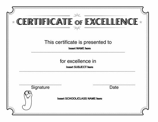 Excellence-Certificate-PDF-school certificate templates