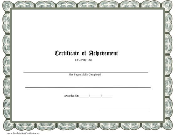 Pdf-Printed certificates Templates