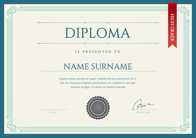 diplomas-Printable-online-certificate-templates-Aesthetic-Diploma
