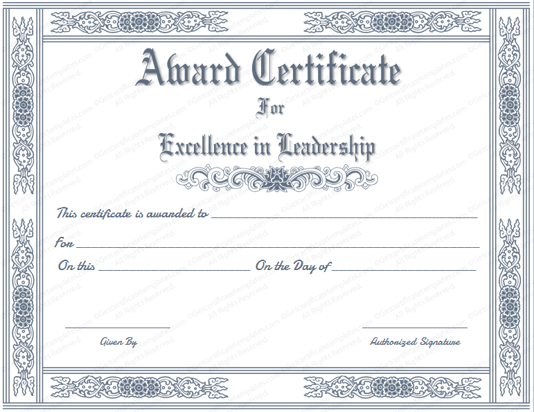 dowwnload-free customizable printable certificates