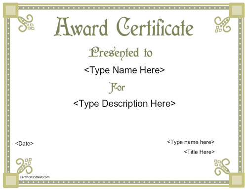 free-award-certificate-paper-printable-Printable-Certificate-Template
