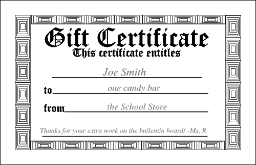 gift-free customizable printable certificates