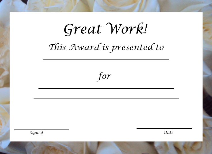 great-job-work-Printable Certificate Template