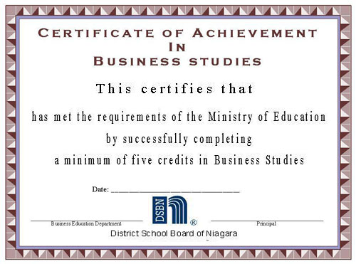 new-Business Certificates