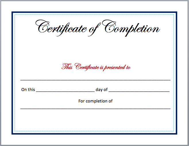 Completion-Certificate-Template