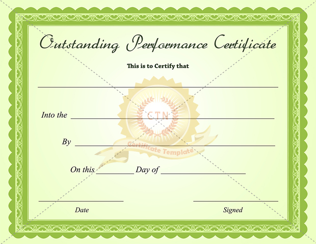 Outstanding-Performance-Certificate-green-business