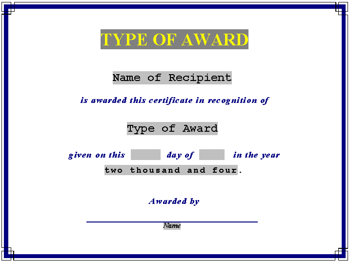 awards-Award-Certificate-online-templates