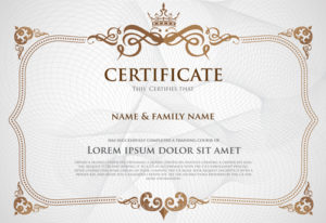 Certificate-template-with-retro-frame-vector