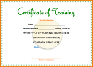 Printable Microsoft Office Certificate 