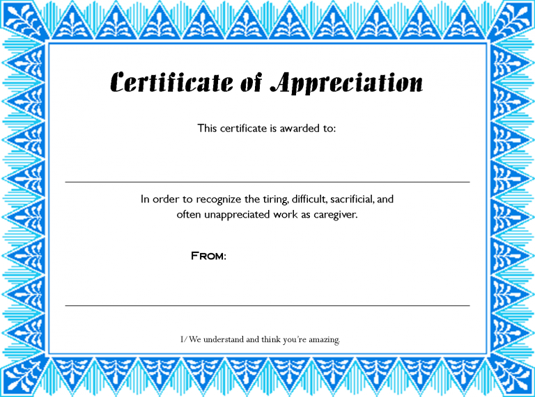 Printable Certificate Templates | Certificate Templates