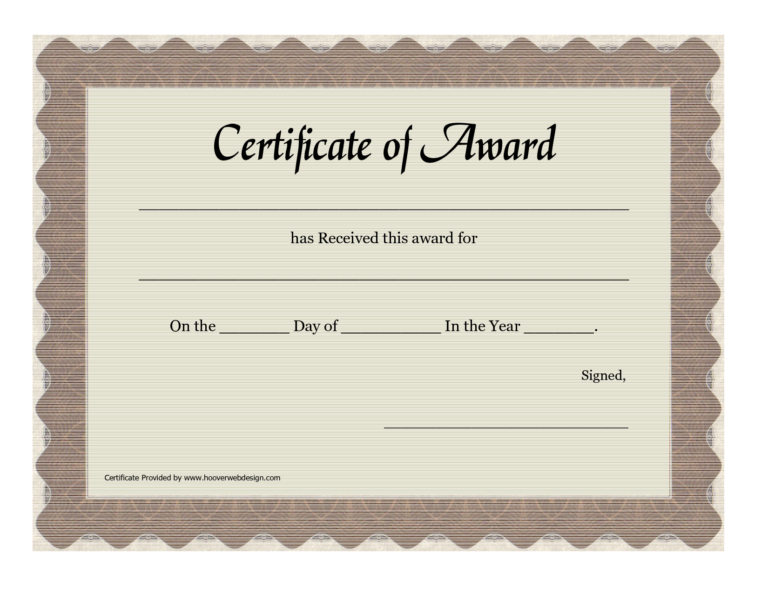 Free New Printable Certificates | Certificate Templates