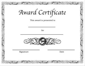 Printable medical Border Certificates | Certificate Templates