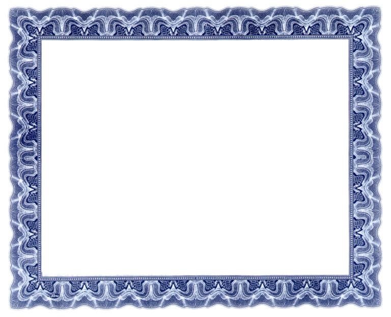 printable-frame-blank-certificate-blue-PSD-blank-certificates-with ...