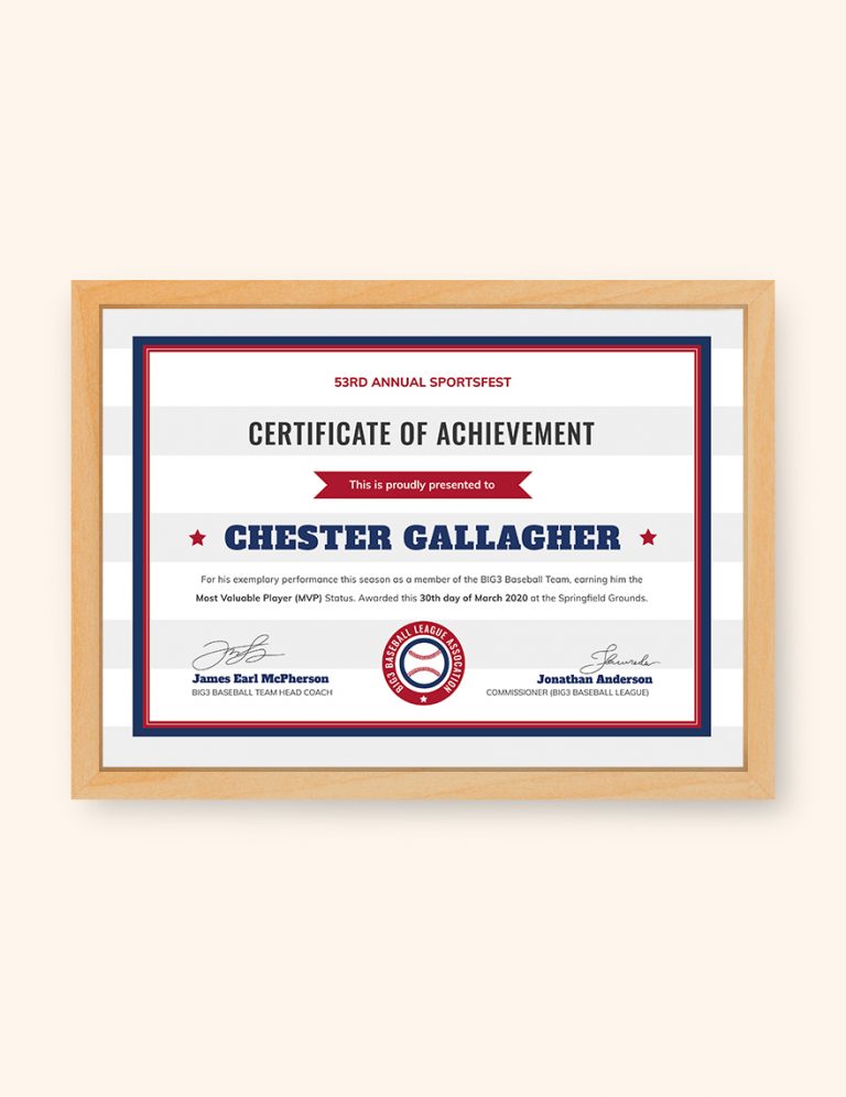 Baseball-Certificate-certificate-editable-Template